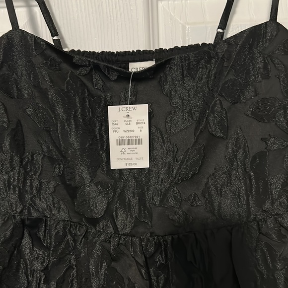 J Crew Factory NWT black brocade tapestry style party holiday dress size 8 - Picture 11 of 13
